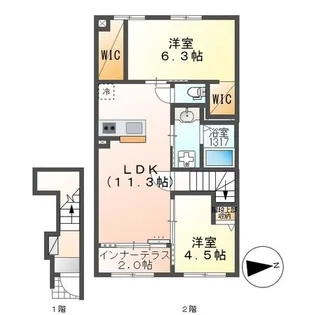 Colza(コルザ)【203号室】の間取り