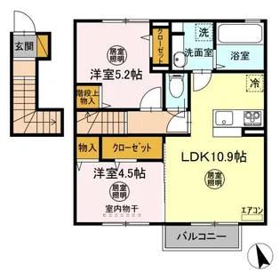 del sol 結城【2階】の間取り