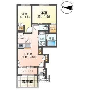 レサンス八街【1階】の間取り