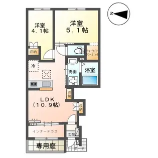 レサンス八街【1階】の間取り