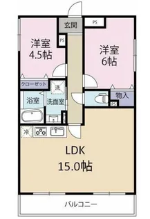フローラ千葉中央【202号室】の間取り