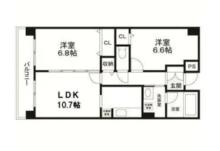 シャトーイノハナ【4階】の間取り