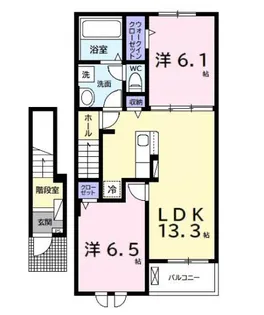 ソル・レヴェンテ【2階】の間取り