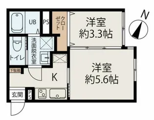 コネクトパーク末広【203号室】の間取り