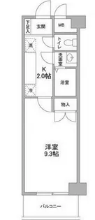 CASSIA東千葉【109号室】の間取り