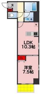 ミリアビタNo.35【2階】の間取り