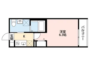 ラ リヴィエール テール稲毛【2階】の間取り