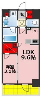 プライマル千葉駅前【8階】の間取り