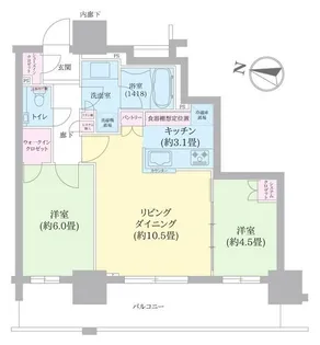 エクセレントザタワー【805号室】の間取り