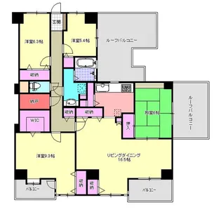 コスモ千葉グレイスヒルズ【910号室】の間取り