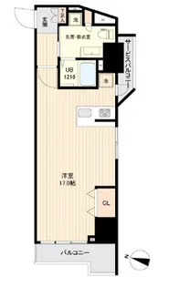 SIDE One【807号室】の間取り