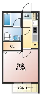 セドラス浪花【2階】の間取り