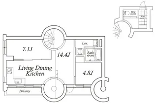 アスタルテ上原【4階】の間取り