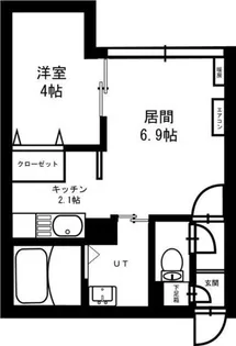 北海道札幌市西区発寒六条9丁目【マンション】の間取り