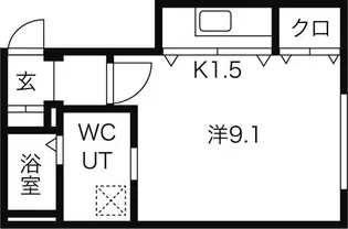 北海道札幌市中央区大通西16丁目【マンション】の間取り