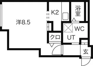 北海道札幌市中央区大通西16丁目【マンション】の間取り