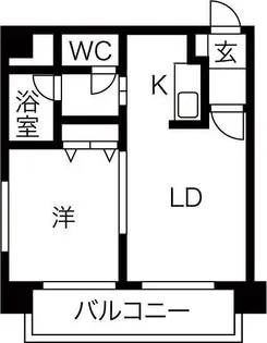 北海道札幌市中央区北一条西25丁目【マンション】の間取り