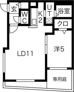 北海道札幌市中央区北三条西21丁目【マンション】の間取り