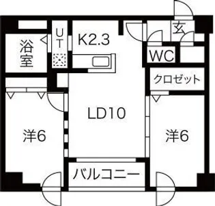 北海道札幌市中央区北五条西14丁目【マンション】の間取り