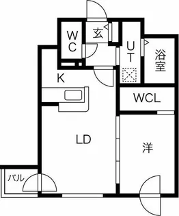 北海道札幌市中央区北六条西12丁目【マンション】の間取り