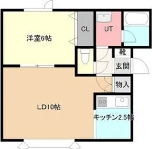 北海道札幌市中央区北七条西21丁目【アパート】の間取り