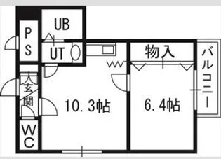 北海道札幌市中央区北十条西19丁目【マンション】の間取り
