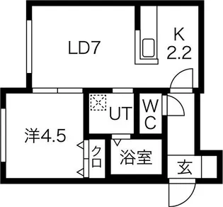 北海道札幌市中央区南二条西27丁目【マンション】の間取り