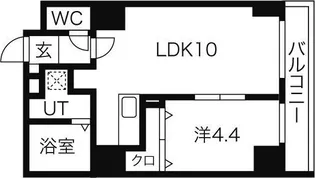 北海道札幌市中央区南二条東5丁目【マンション】の間取り