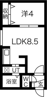 北海道札幌市中央区南四条西22丁目【マンション】の間取り