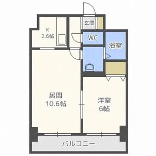 北海道札幌市中央区南五条西9丁目【マンション】の間取り