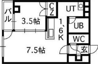 北海道札幌市中央区南五条西9丁目【マンション】の間取り