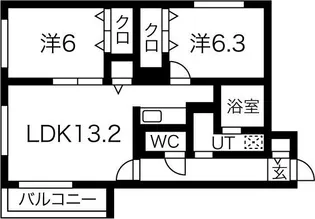 北海道札幌市中央区南五条西20丁目【マンション】の間取り