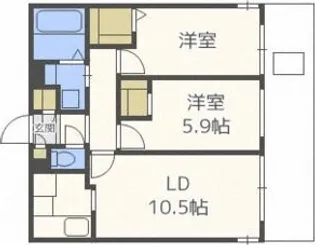 北海道札幌市中央区南八条西20丁目【マンション】の間取り