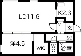 北海道札幌市中央区南十条西6丁目【マンション】の間取り