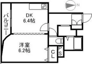 北海道札幌市中央区南十三条西1丁目【マンション】の間取り