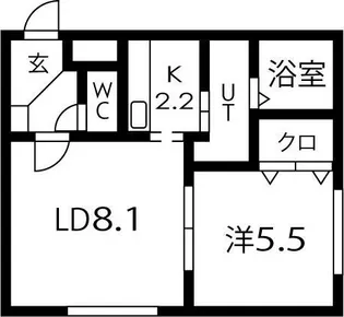 北海道札幌市中央区南二十二条西9丁目【マンション】の間取り