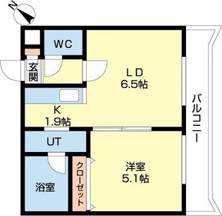 北海道札幌市中央区宮の森一条7丁目【マンション】の間取り