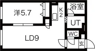 北海道札幌市中央区宮の森四条4丁目【マンション】の間取り