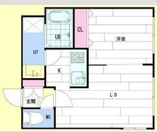 北海道札幌市東区北二十条東1丁目【マンション】の間取り