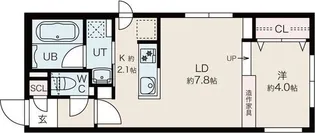 北海道札幌市東区北二十三条東15丁目【マンション】の間取り