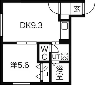 北海道札幌市西区琴似二条3丁目【マンション】の間取り