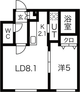プラムクリークR【403号室】の間取り