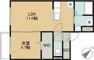 北海道札幌市西区二十四軒四条2丁目【マンション】の間取り