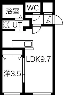 北海道札幌市西区発寒六条8丁目【マンション】の間取り