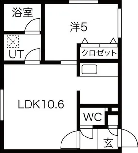 北海道札幌市西区西町北1丁目【マンション】の間取り