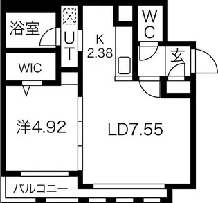 北海道札幌市西区西町北12丁目【マンション】の間取り