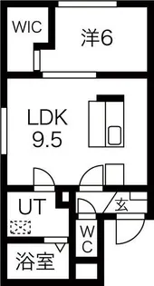 北海道札幌市西区宮の沢一条4丁目【マンション】の間取り