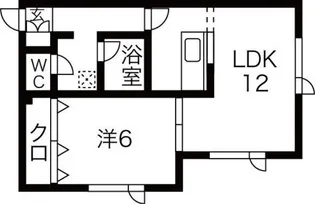 北海道札幌市西区八軒九条西1丁目【アパート】の間取り