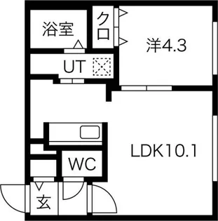 北海道札幌市中央区南十一条西8丁目【マンション】の間取り