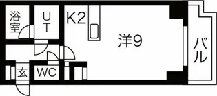 アップタウンハイツ【201号室】の間取り